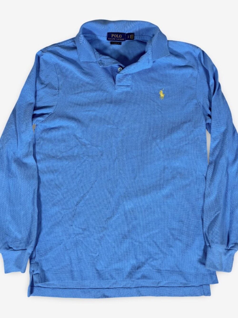 Vintage Polo Ralph Lauren Blue Longsleeve Polo Shirt